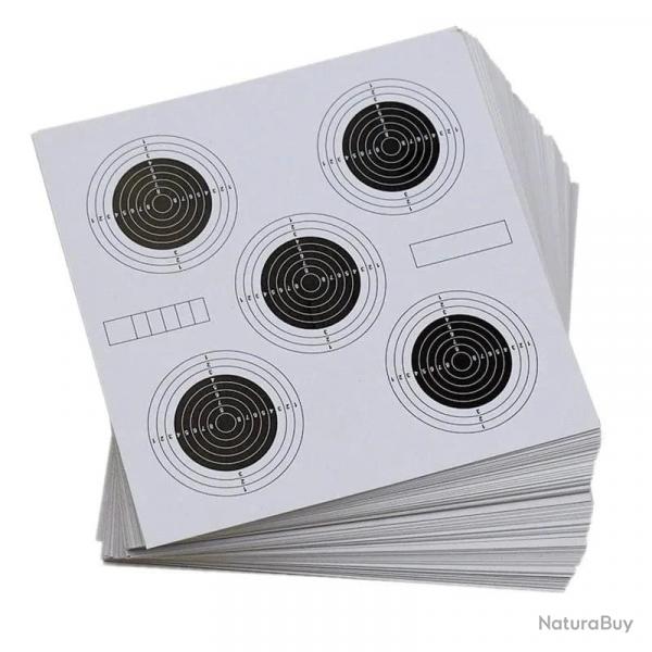 Cibles papier carr 14x14cm WF Tactical 100pcs - Type 5