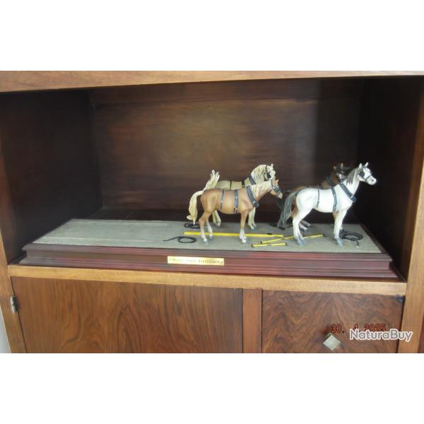 miniature train de chevaux de diligence franklin mint