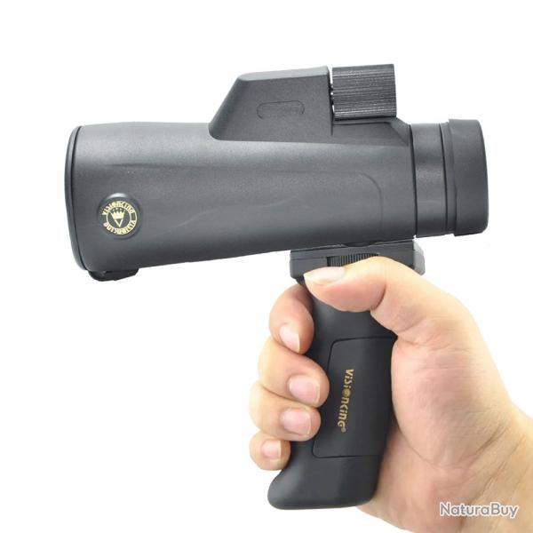 Tlescope monoculaire portable HD avec support de poigne, 12x56 -**Black with Stand