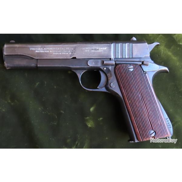 Pistolet semi-automatique Argentin Ballester-Molina calibre 45  A.C.P. (copie 1911 simplifi)