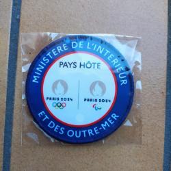 PATCH MINISTERE DE L INTERIEUR ET DES OUTRE MER PARIS 2024 JEUX OLYMPIQUE PAYS HOTE