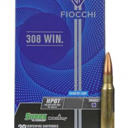 fiocchi 308 exacta 168gr hpbt sierra cartouches munitions bte20