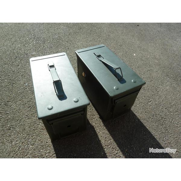 boite mtal - lot complet : x2 kit verrou + x2 caisses a munition