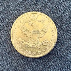 Monnaie, Etats- Unis, Liberty - 10 Dollars or 1881 - USA "Coronet Head - Eagle"