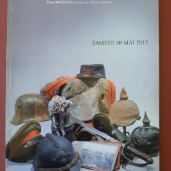 Catalogue de vente aux enchères de casques à pointe, casques Adrian, uniformes 1914-1918