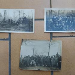 LOT DE 3 PHOTOS DE POILUS GUERRE 1914-1918