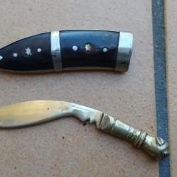 MINI KUKRI AVEC ETUI  STYLE COUPE PAPIER