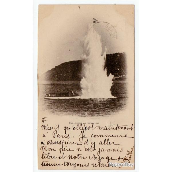 CPA - Marine "EXPLOSION DE TORPILLE "N237