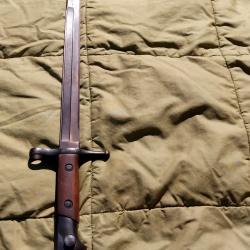 Baïonnette cacarno 1891 fabrication GNUTTI 2 war sans foureau