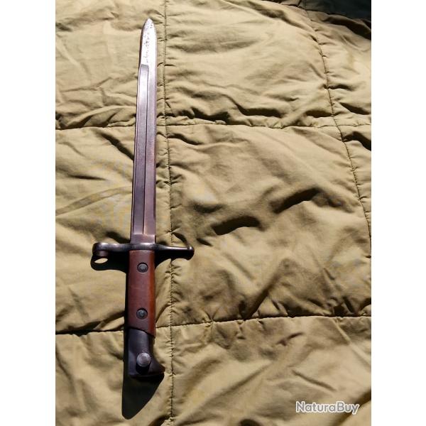 Baonnette cacarno 1891 fabrication GNUTTI 2 war sans foureau