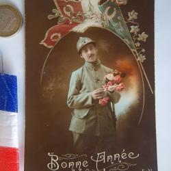 1 ww carte postale écrite 1914 / 1918 document militaire