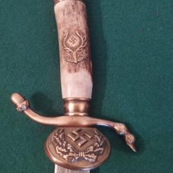 Dague de chasse allemande des années 40, Seconde Guerre mondiale.