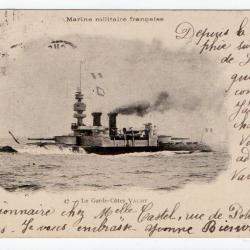 CPA - Marine Militaire FRANÇAISE " Le Garde-Cote VALMY  " N°359