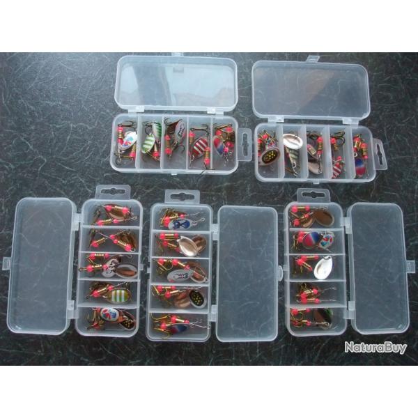 Lot de 50 cuillres neuves taille N 2 pour truites, perches ...
