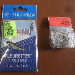 Fleurette à friture + lot de 25 hameçons
