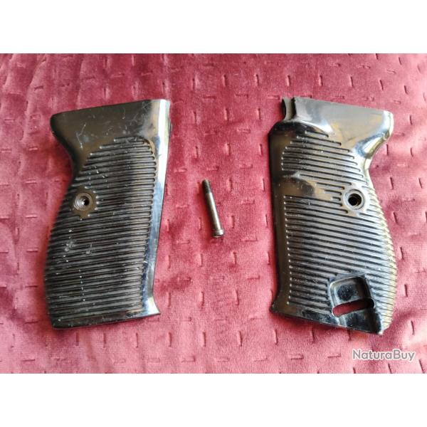 Plaquettes Walther P1-P38, plastique noir
