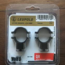 collier Leupold QR 1" super haut mate neuf ref 51715