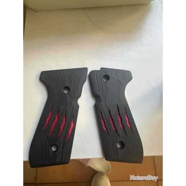 Plaquette poigne  berreta 92 fs dition monster