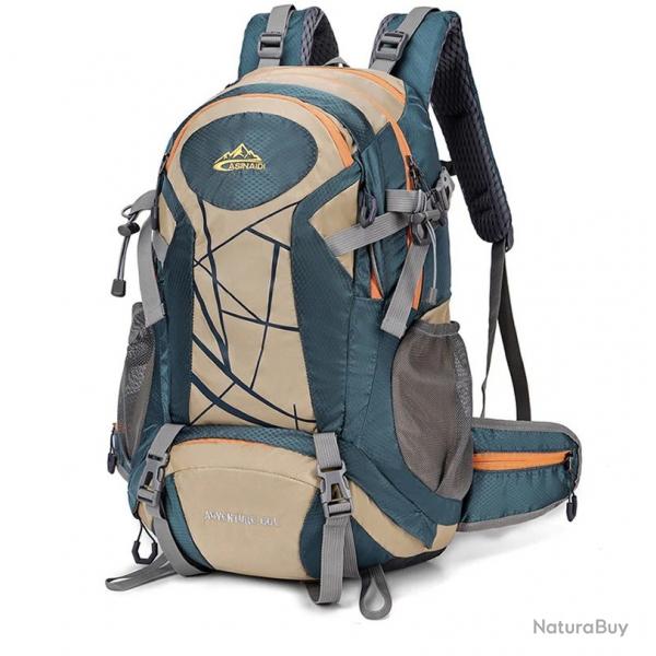 Sac  Dos Randonne 60L Aventury Alpinisme Trekking Camping Voyage Homme/Femme Kaki