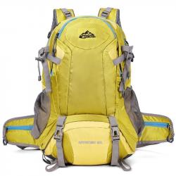 Sac à Dos Randonnée 60L Aventury Alpinisme Trekking Camping Voyage Homme/Femme Jaune