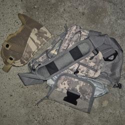 Lot : Sacoche type maxpedition jumbo / Fatboy + Protection visage airsoft