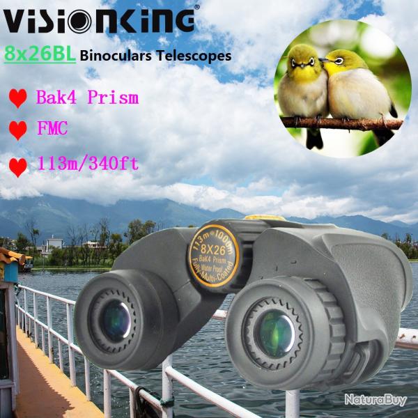 Visionking Profismail.com-Jumelles HD 8x26 FMC BAK4- LIVRAISON GRATUITE !!!
