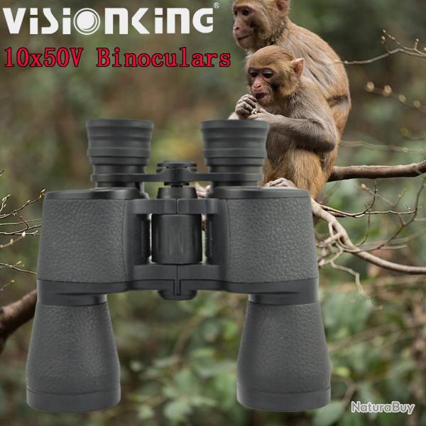 Visionking-Jumelles Porro 10x50 Bak7 MC, professionnelles, HD- LIVRAISON GRATUITE !!!
