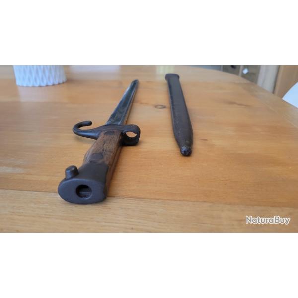 BAONNETTE BERTHIER AVEC FOURREAU ww1