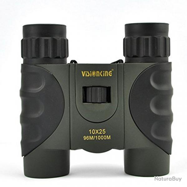 Visionking 10x25 jumelles de toit chasse en plein air
