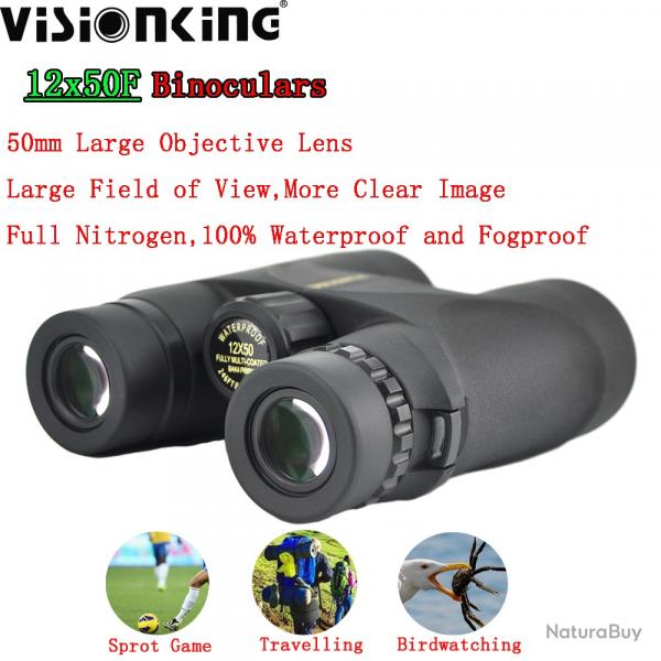 Visionking-Tlescope tanche Bak4 FMC, longue porte  HD, 12x50- LIVRAISON GRATUITE !!!