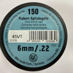 BOSQUETTE 6MM/22 BOITE DE 150 BALLES FRAIS DE PORT OFFERT
