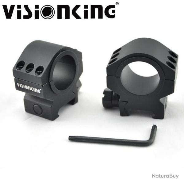 Visionking - bague de montage en aluminium, antichoc, 25.4mm, 30mm LIVRAISON GRATUITE !!!