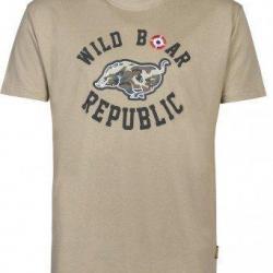 Tee-shirt Wild Boar beige PERCUSSION  -M
