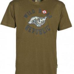 Tee-shirt Wild Boar kaki PERCUSSION  -XL