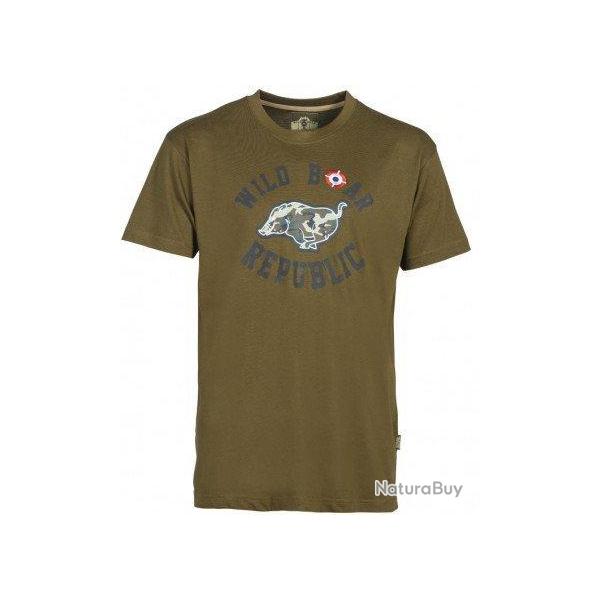 Tee-shirt Wild Boar kaki PERCUSSION  -XXL