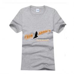 Tee-Shirt CORBEAU "Crow Addict" - 100% Coton M