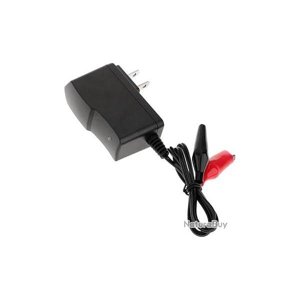 Chargeur 6V  pinces crocodiles