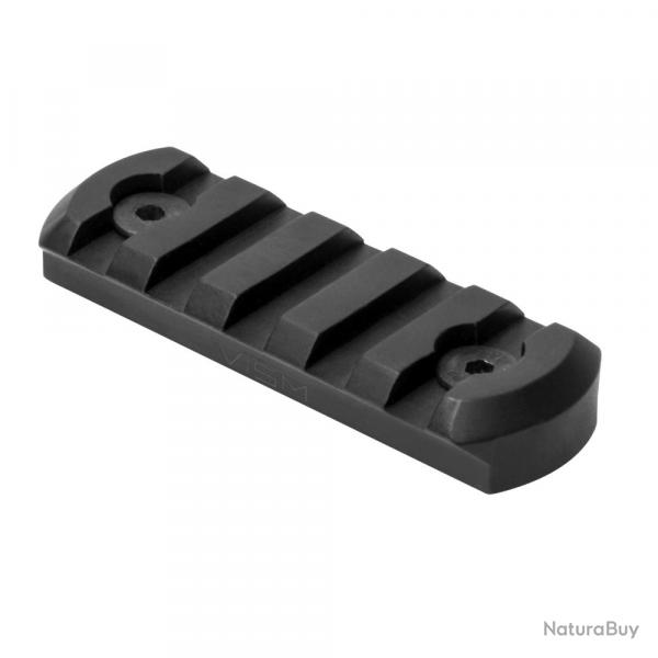 RAIL PICATINNY NOIR FIXATION KEYMOD ALUMINIUM