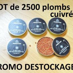LOT de 2500 plombs 4.5 CUIVRéS BILLES MAROCCHI à 9.99 Euros !!!!!!!- VENDU PAR JEPERCUTE (SI227)