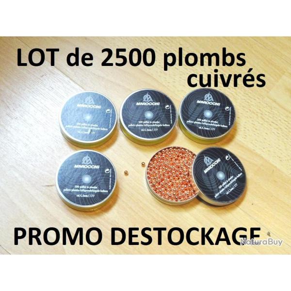 LOT de 2500 plombs 4.5 CUIVRS BILLES MAROCCHI  9.99 Euros !!!!!!!- VENDU PAR JEPERCUTE (SI227)