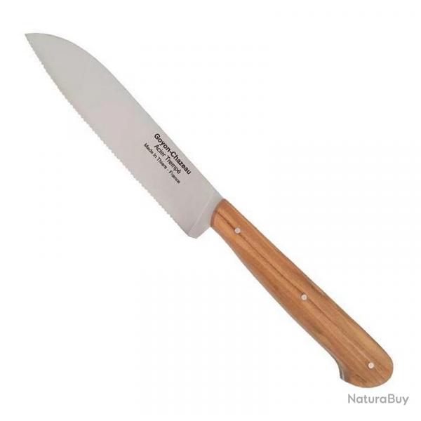 Couteau universel Happy Tradi 13 cm, Manche olivier [Goyon-Chazeau]