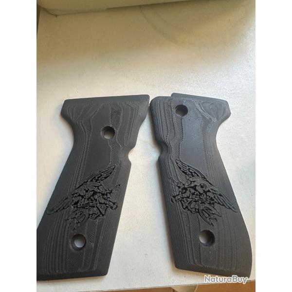 Plaquette poigne  berreta 92 fs dition navy seal black