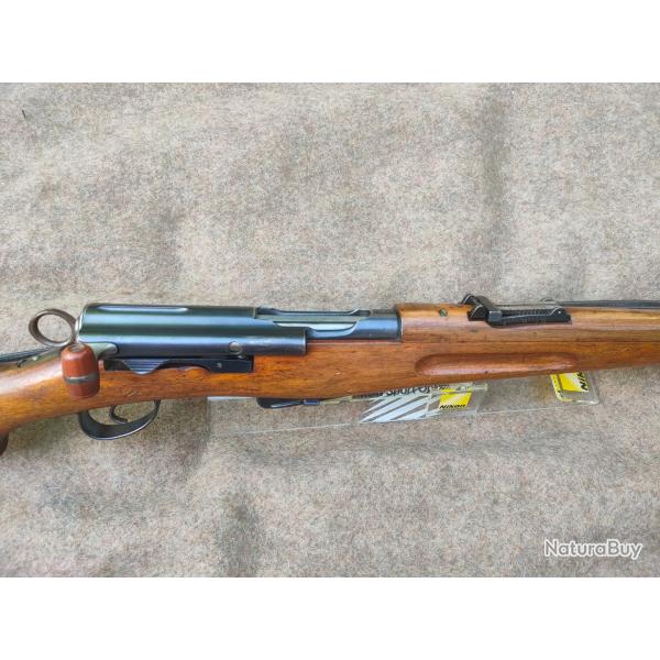 Mousqueton Schmidt Rubin K11 en calibre d'origine 7.5 suisse