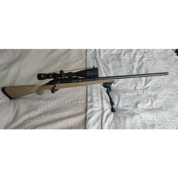 CARABINE REMINGTON783 308 WIN + Lunette AIR FORCE Optique 6-24x50 AO + Bipied