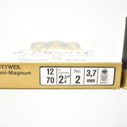 4 Boites de Cartouches Rottweil Semi-Magnum calibre 12