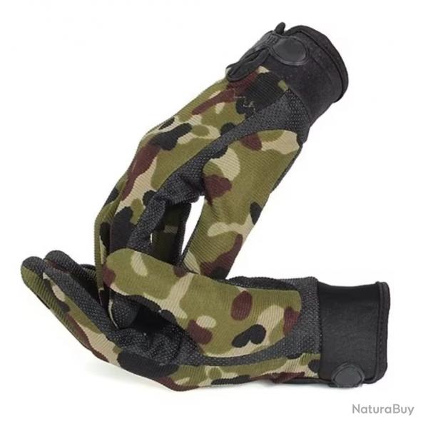 ENCHERE Gants tactique Camouflage Taille au Choix