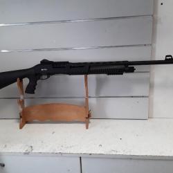 Fusil a pompe Utas defence XTP TACTICAL cal.12/76 synthetique can.61cm + frein de bouche