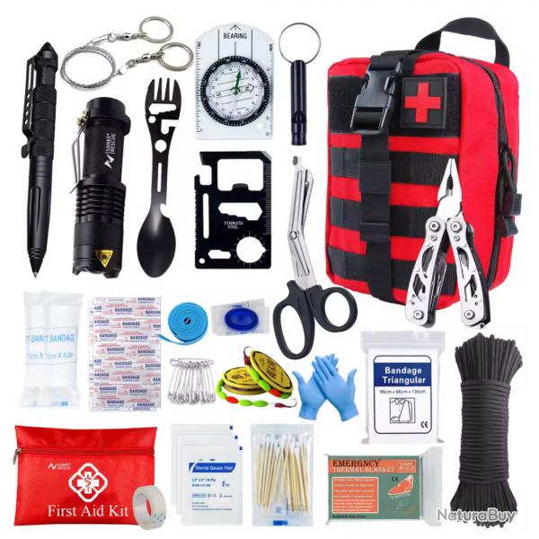 kit d'urgence Trousse de premiers secours Croix-Rouge