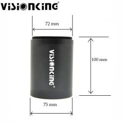 Visionking-Pare-soleil anti-reflet en aluminium pour objectif de 65mm