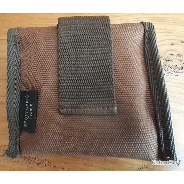 Housse de ceinture marron en cordura pour armes rayes neuve_Sporfabric Made in France